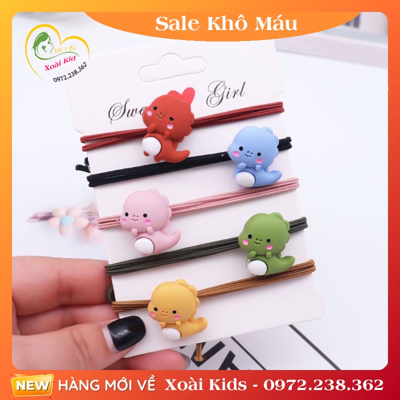 Dây Buộc Tóc,Cột Tóc Hình Thú Khủng Long Đáng Yêu