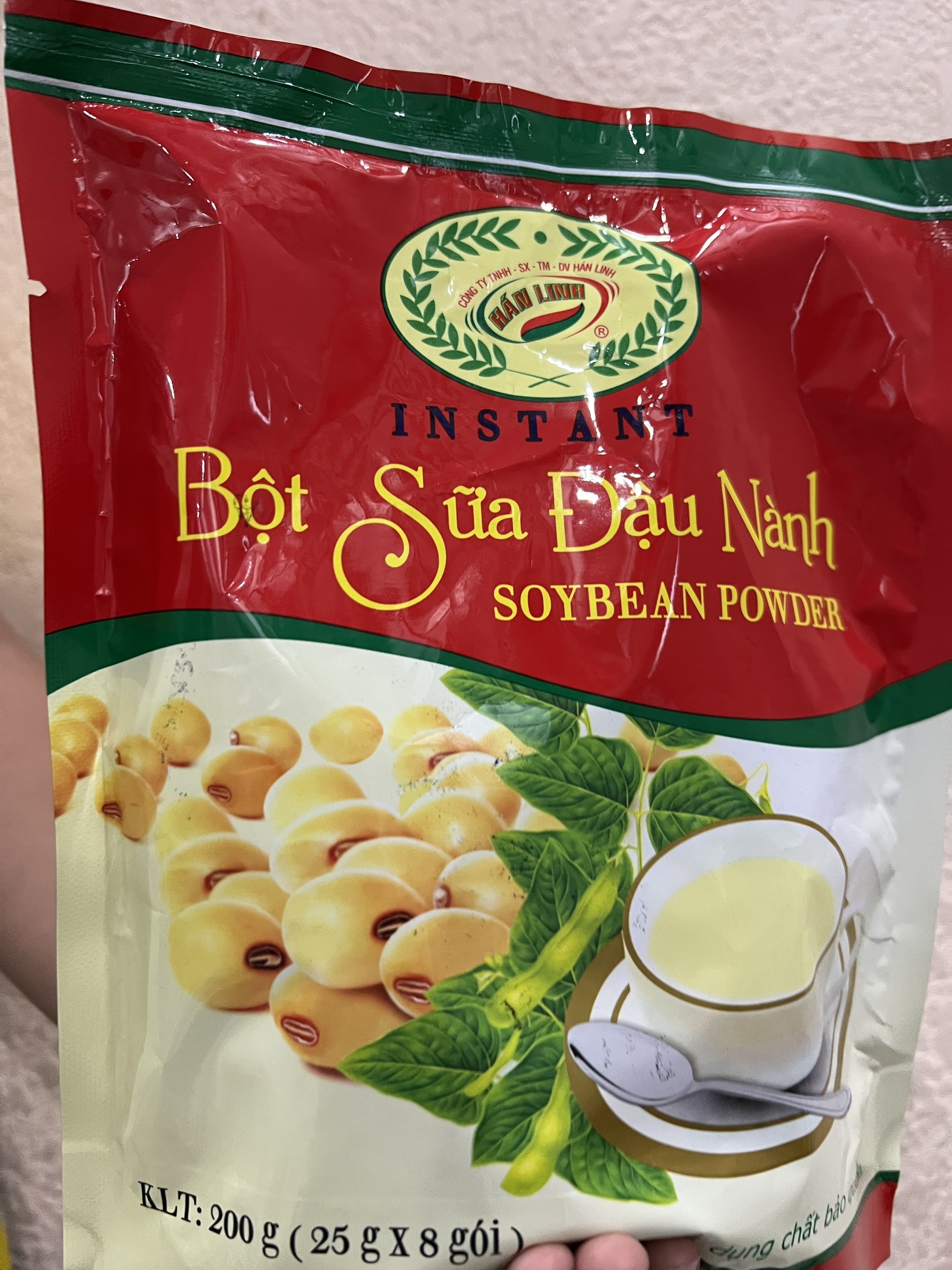 Bột sữa đậu nành hán linh túi 200gram