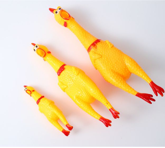ĐỒ CHƠI CON GÀ LA HÉT CHO THÚ CƯNG CHÓ MÈO GẶM, CẮN CÓ TIẾNG KÊU SIZE 28/36CM