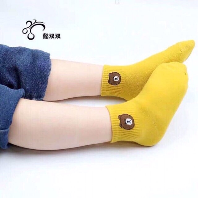 10 đôi tất gấu cho bé vớ gấu trẻ em siêu đáng yêu