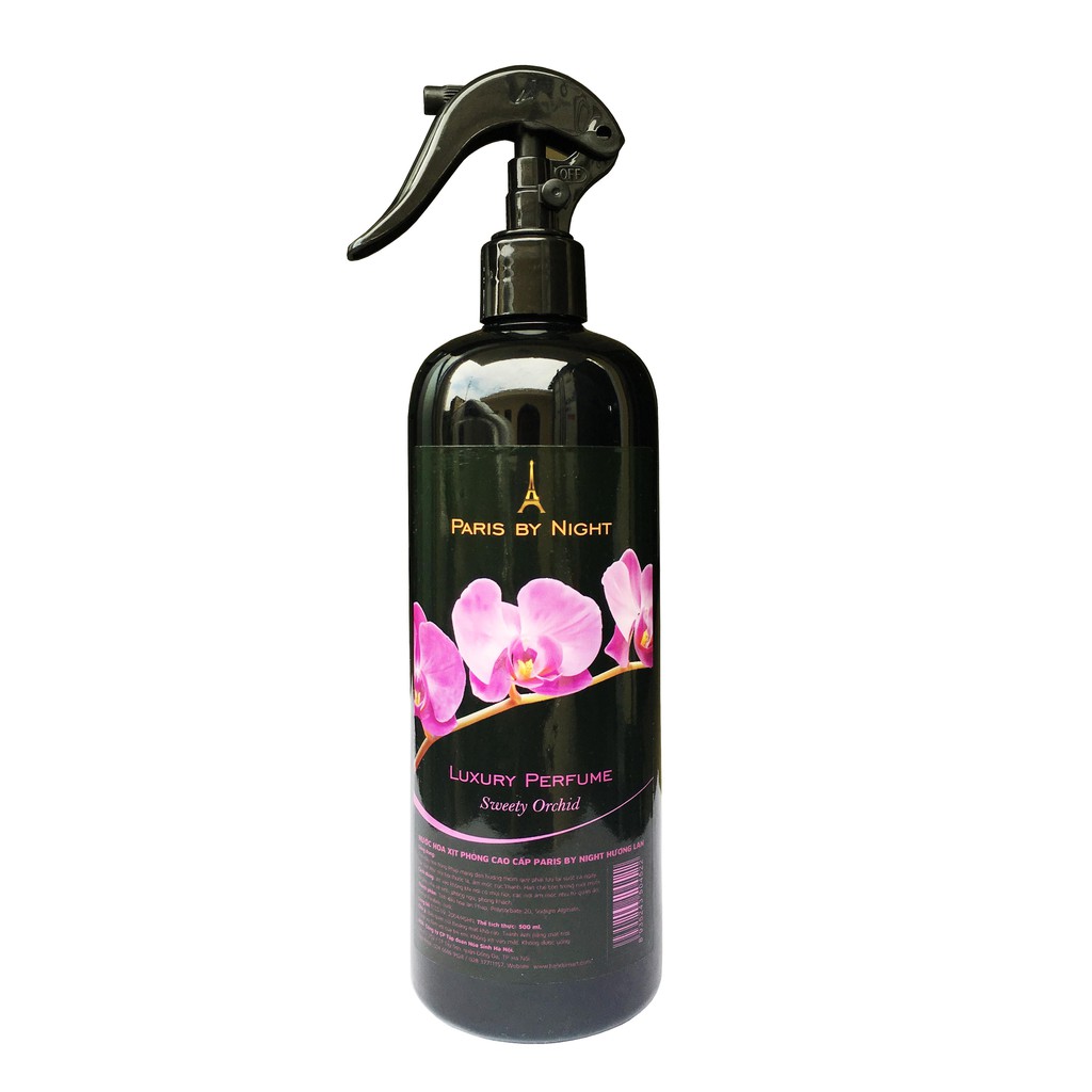 Nước hoa xịt phòng cao cấp Paris by night 500 ml(Hương hoa hồng)