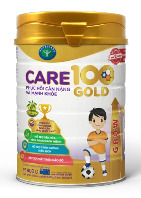 Sữa Nutricare Care 100 Gold cho trẻ biếng ăn suy dinh dưỡng 1-10 tuổi (900g)