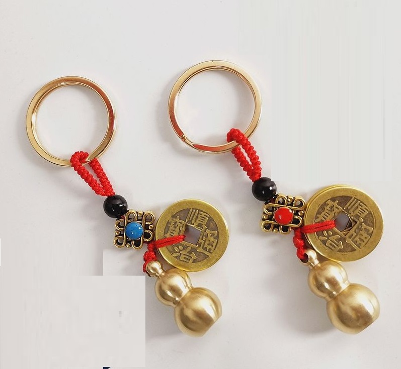 Hồ lô đồng phong thủy móc chìa khóa xe