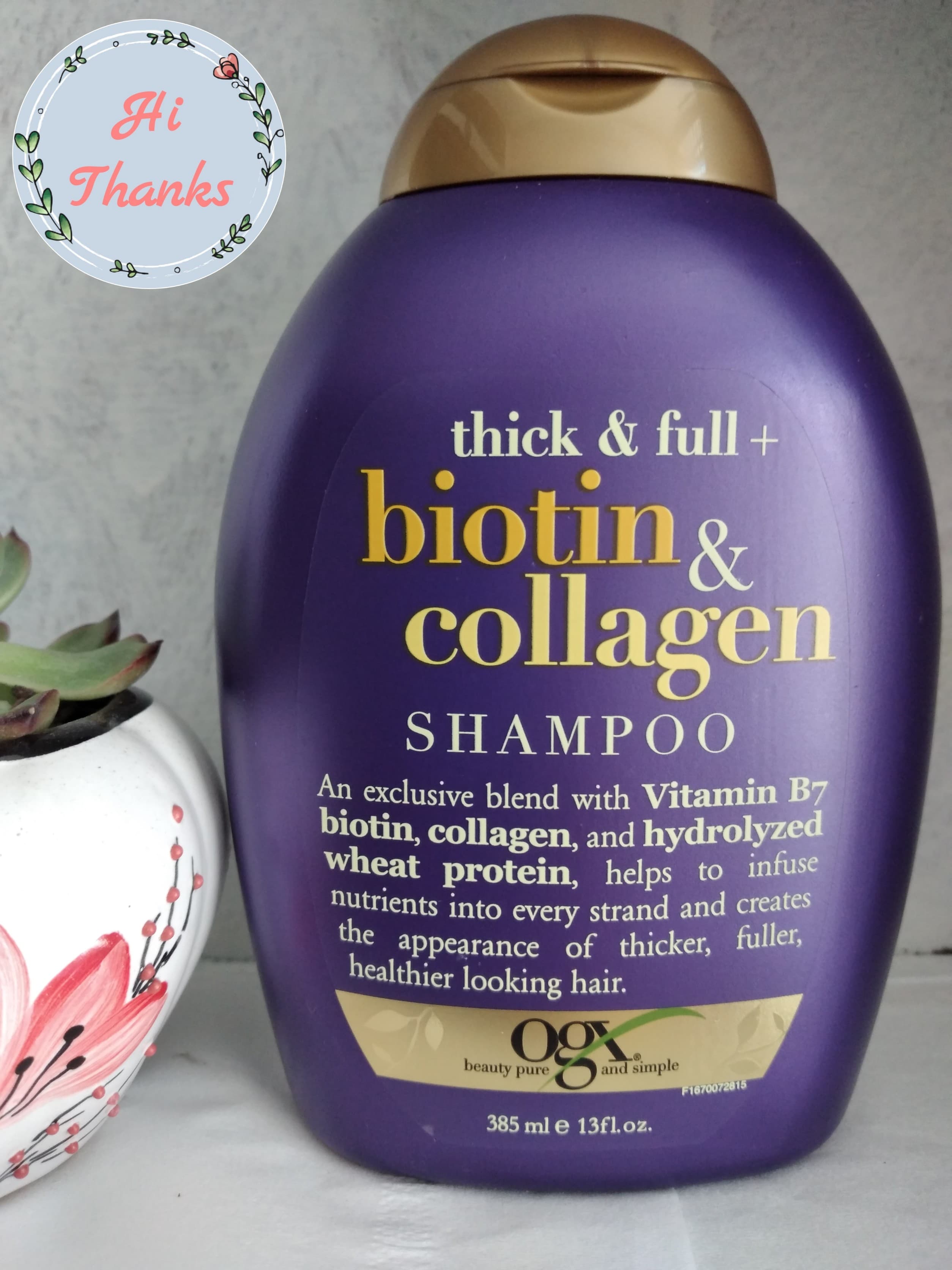 [HCM]Dầu gội Thick & Full Biotin & Collagen OGX 385 ml