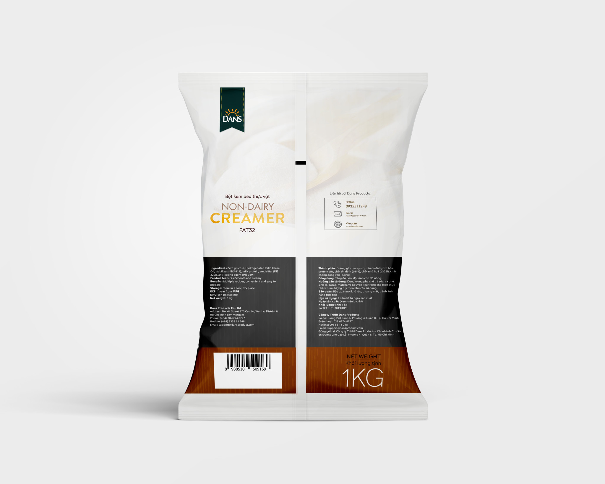 Bột KEM BÉO Non Dairy Creamer Dans 1kg