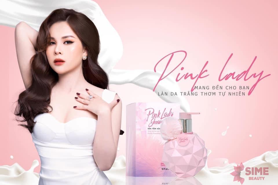 Sữa tắm xông trắng Pink Lady là sữa tắm xông trắng thế hệ mới giúp làm sáng da sử dụng hạt massa tẩy tế bào chết trên da