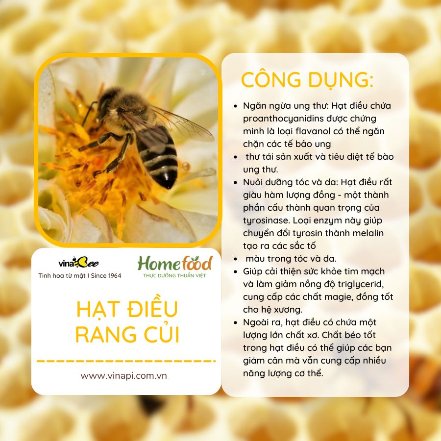 Hạt điều rang củi 220g