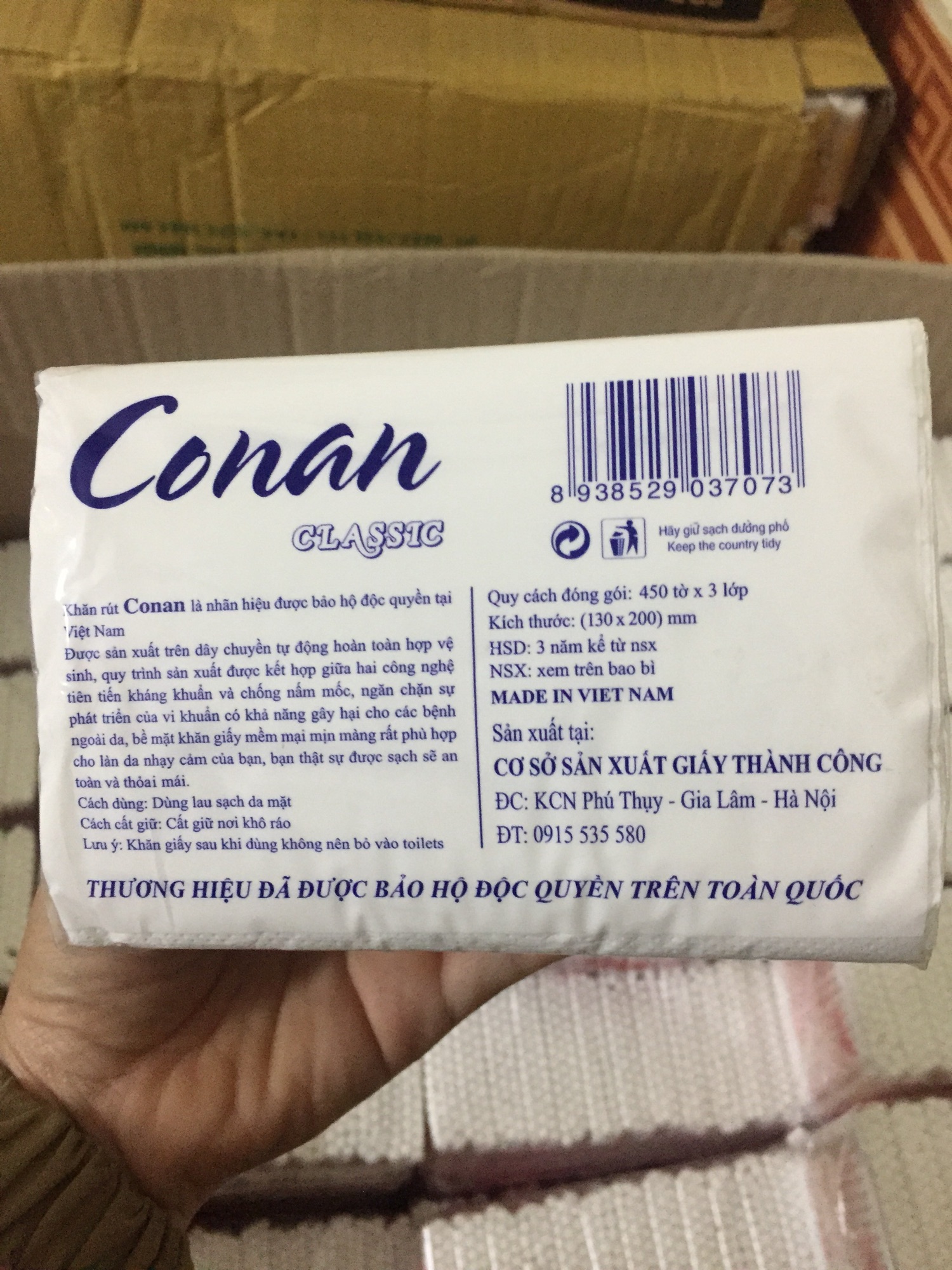 Khăn rút Conan(450 tờ)