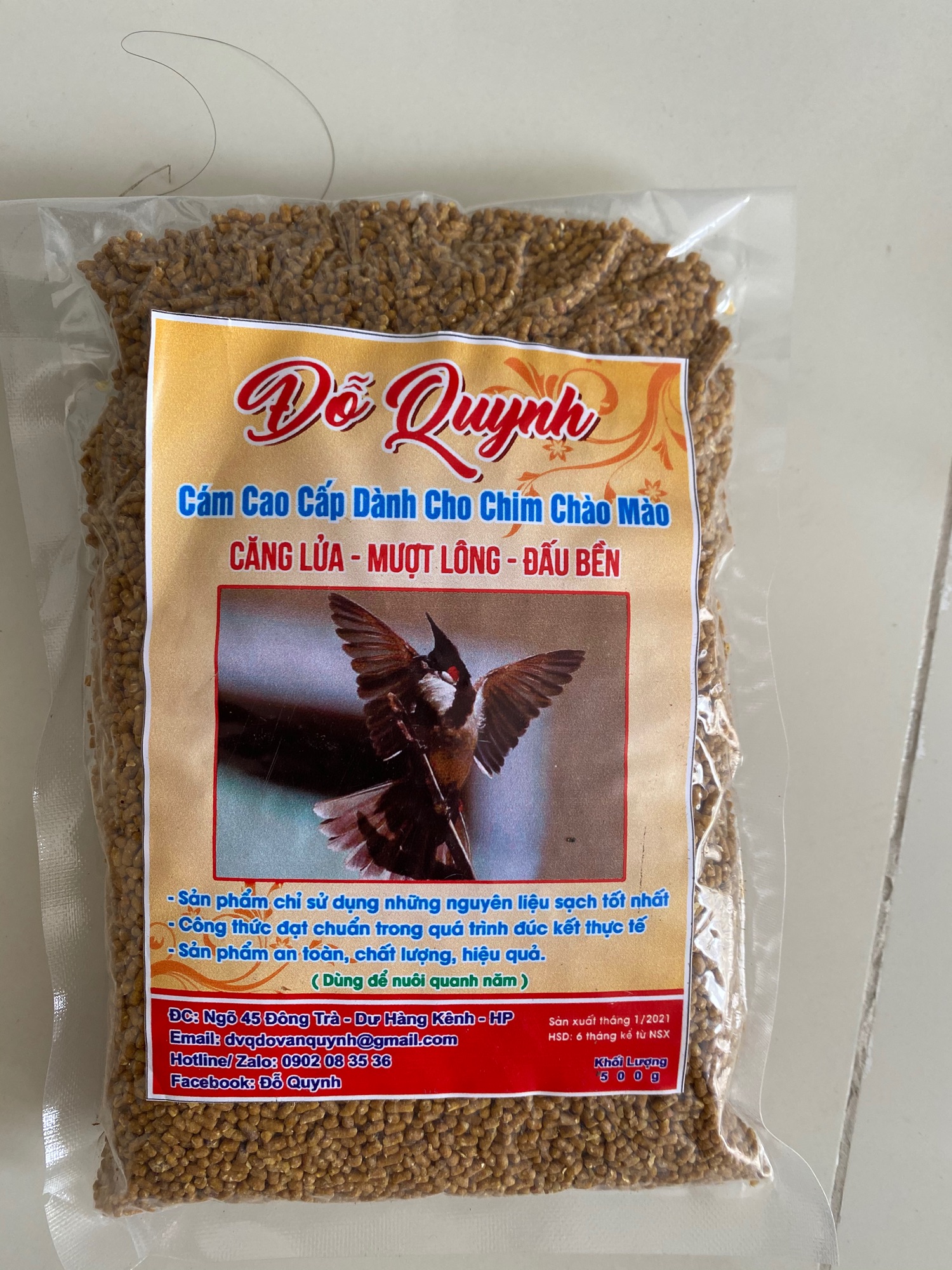 Cám chào mào Đỗ quynh (1kg)