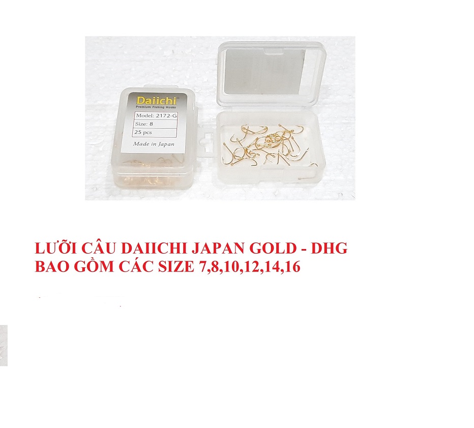 LƯỠI CÂU CÁ DAIICHI JAPAN MARUSEIGO GOLD