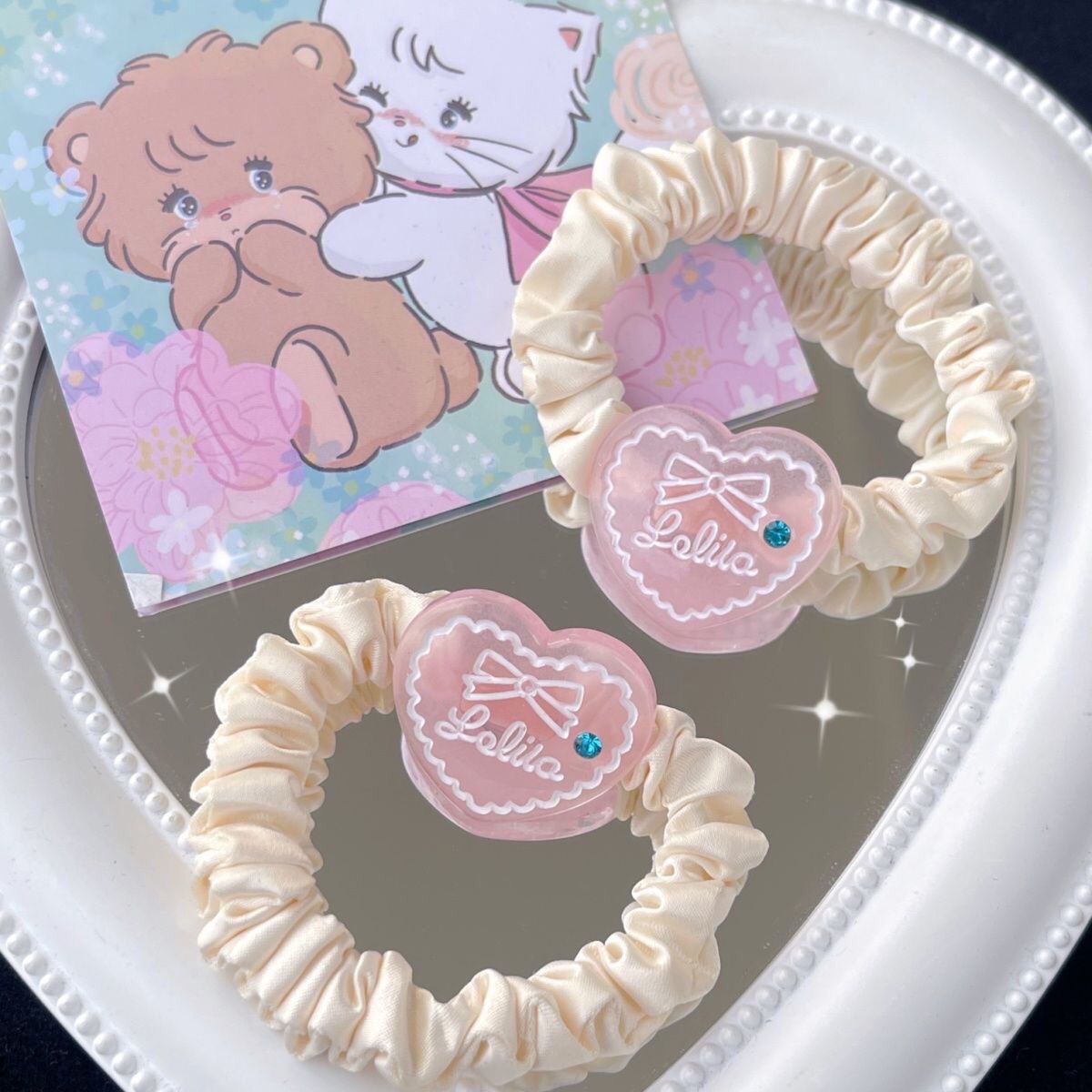 Dây Cột Tóc Nữ Lolila Dễ Thương- Buộc Tóc Nữ Hình Kitty (1 chiếc)