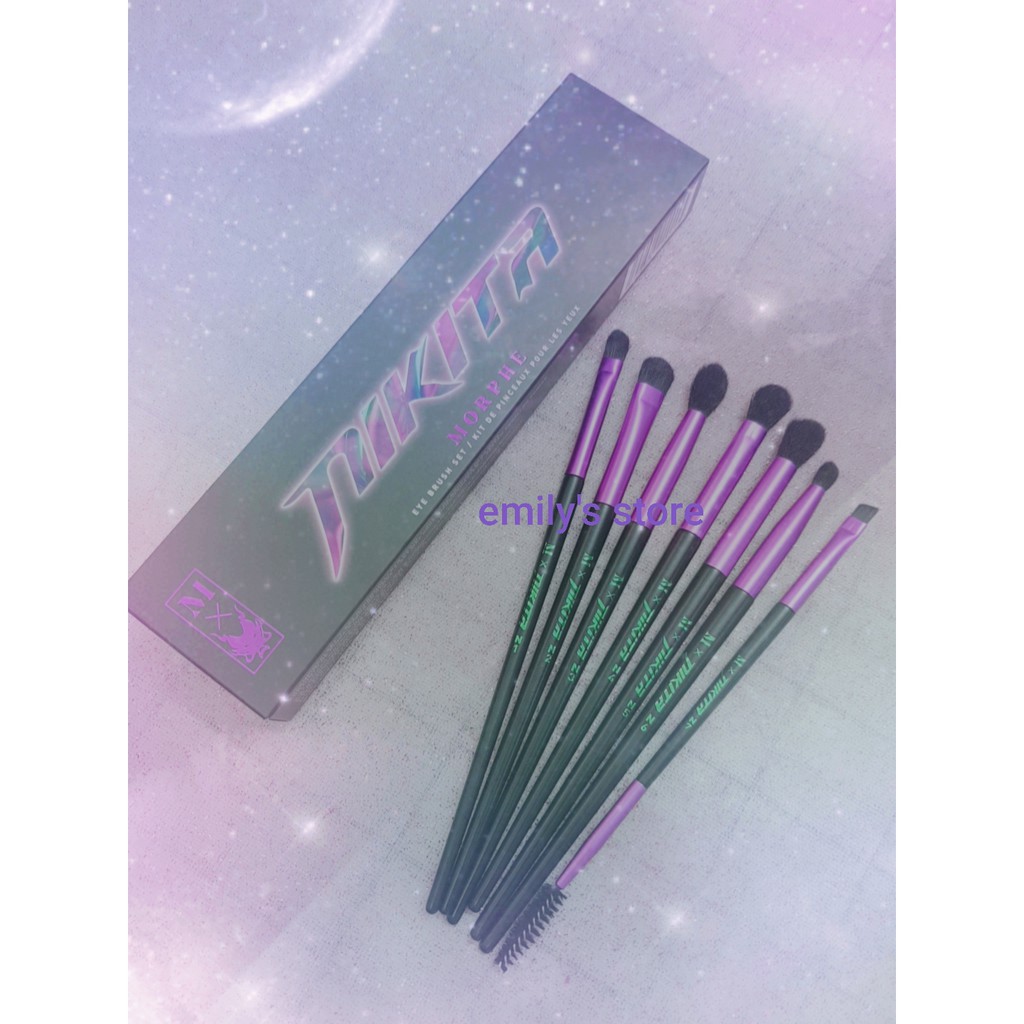 Set cọ mắt Morphe x Nikita Eye Brush Set tím lịm tìm sim