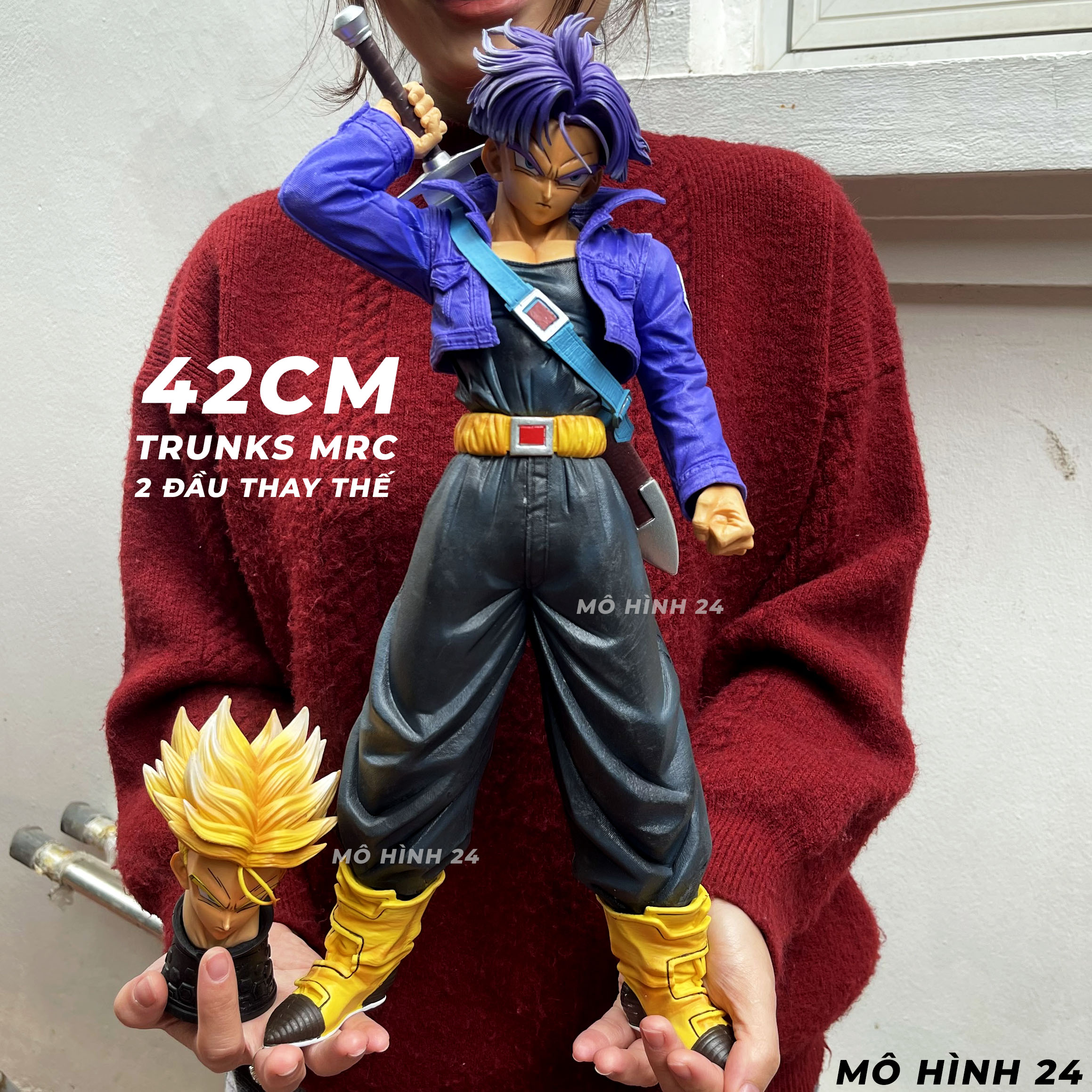 42CM Mô hình cao cấp FUTURE TRUNKS MRC chiến binh tương lai ca lích nhân