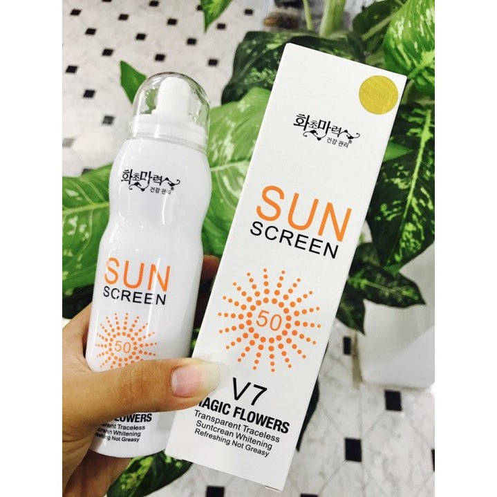 Xịt chống nắng V7 Sun screen 200ml