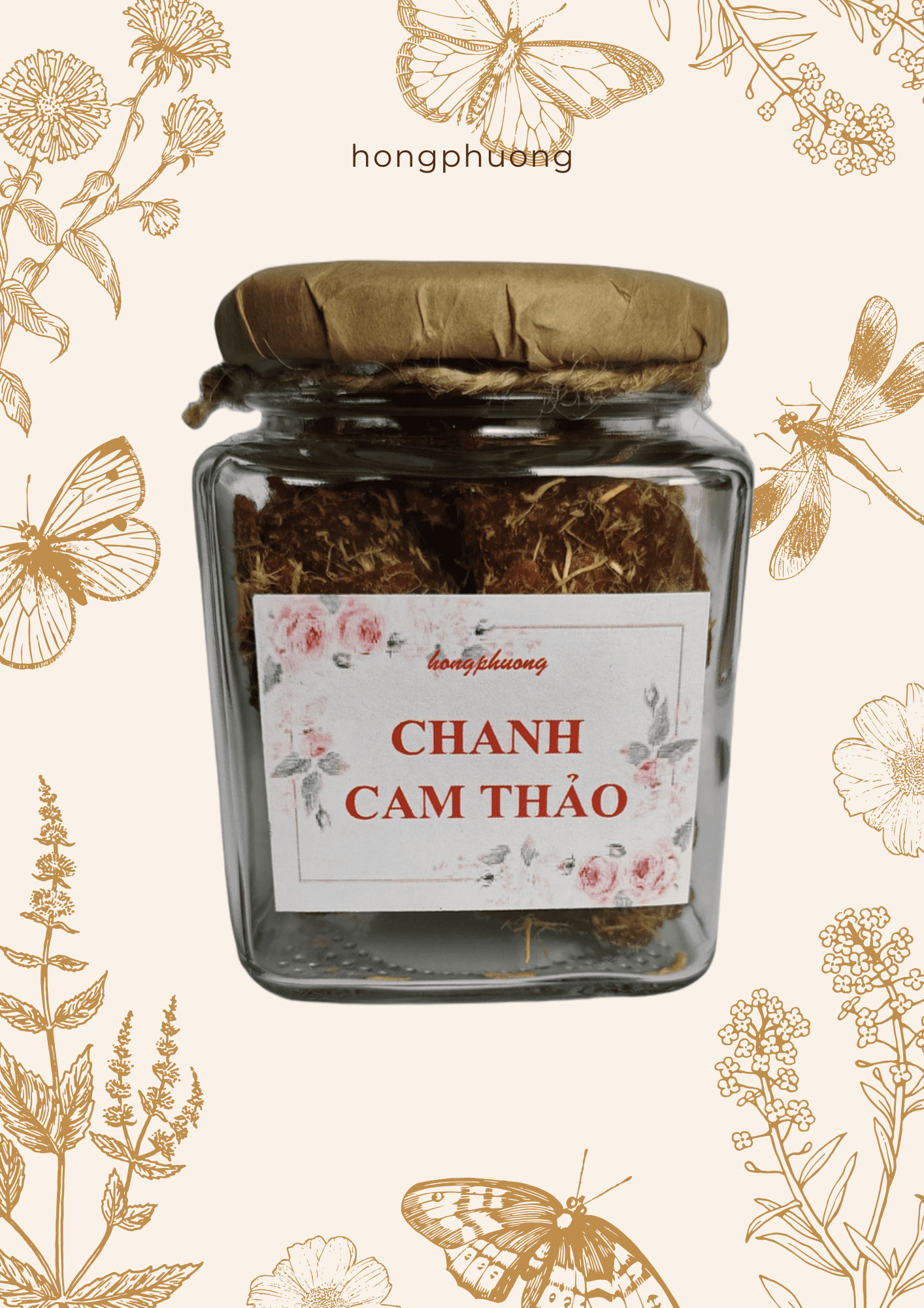 Mứt chanh Cam Thảo (hủ thủy tinh)