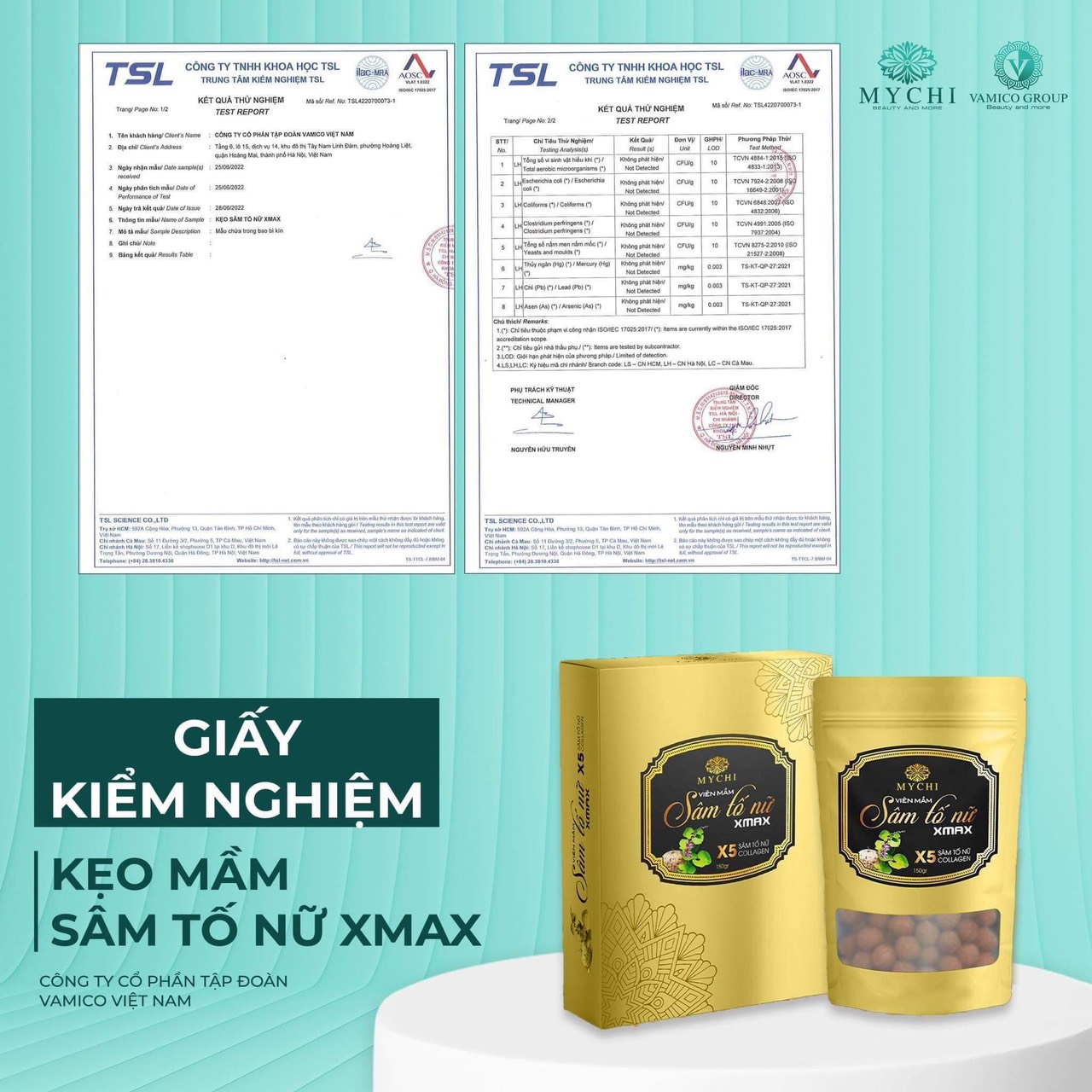 combo 3h Kẹo mầm sâm tố nữ Xmax Mychi
