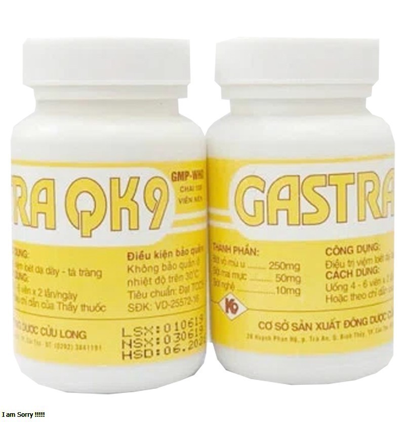 Viên Gastra QK9 chai 100vien