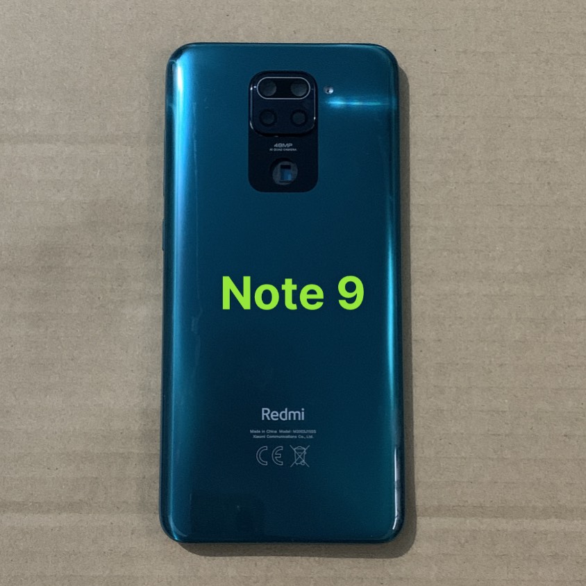 Bộ vỏ Xiaomi Redmi Note 9 zin (có kèm cụm kính camera,nút bấm)