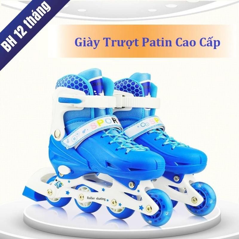 Phân phối Giầy trượt patin uy tín, Gia Ca Giay Truot Patin, Giầy Trượt Patin Trẻ Em TẶNG Bộ Phụ Kiện Thiết Kế 4 Bánh Dọc Vòng Bi Độ Cứng ABEC 7 Chịu Lực, Không Mài Mòn, An Toàn Cao.