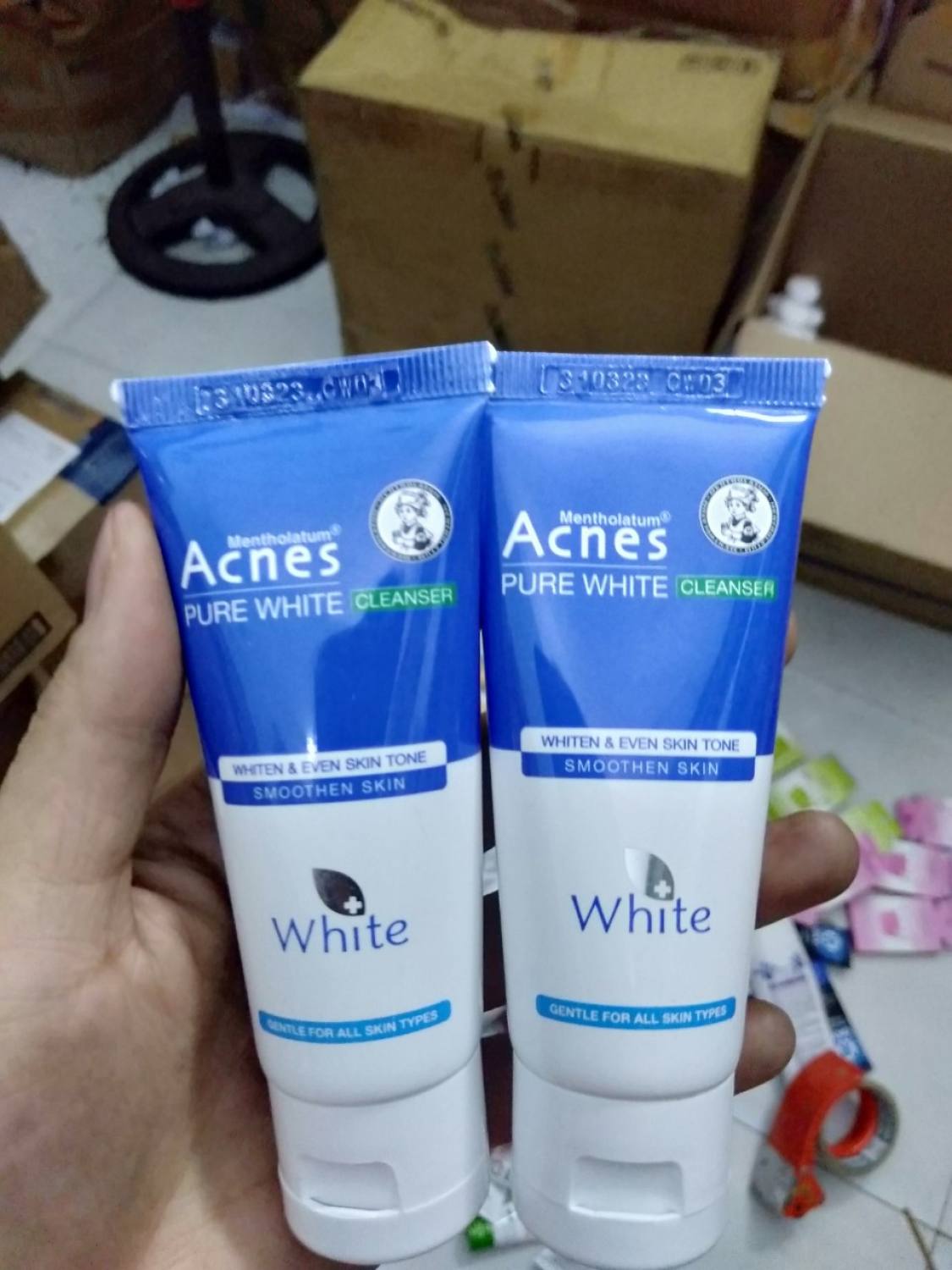 3 Tuýp Sữa rửa mặt dưỡng trắng Acnes 25g