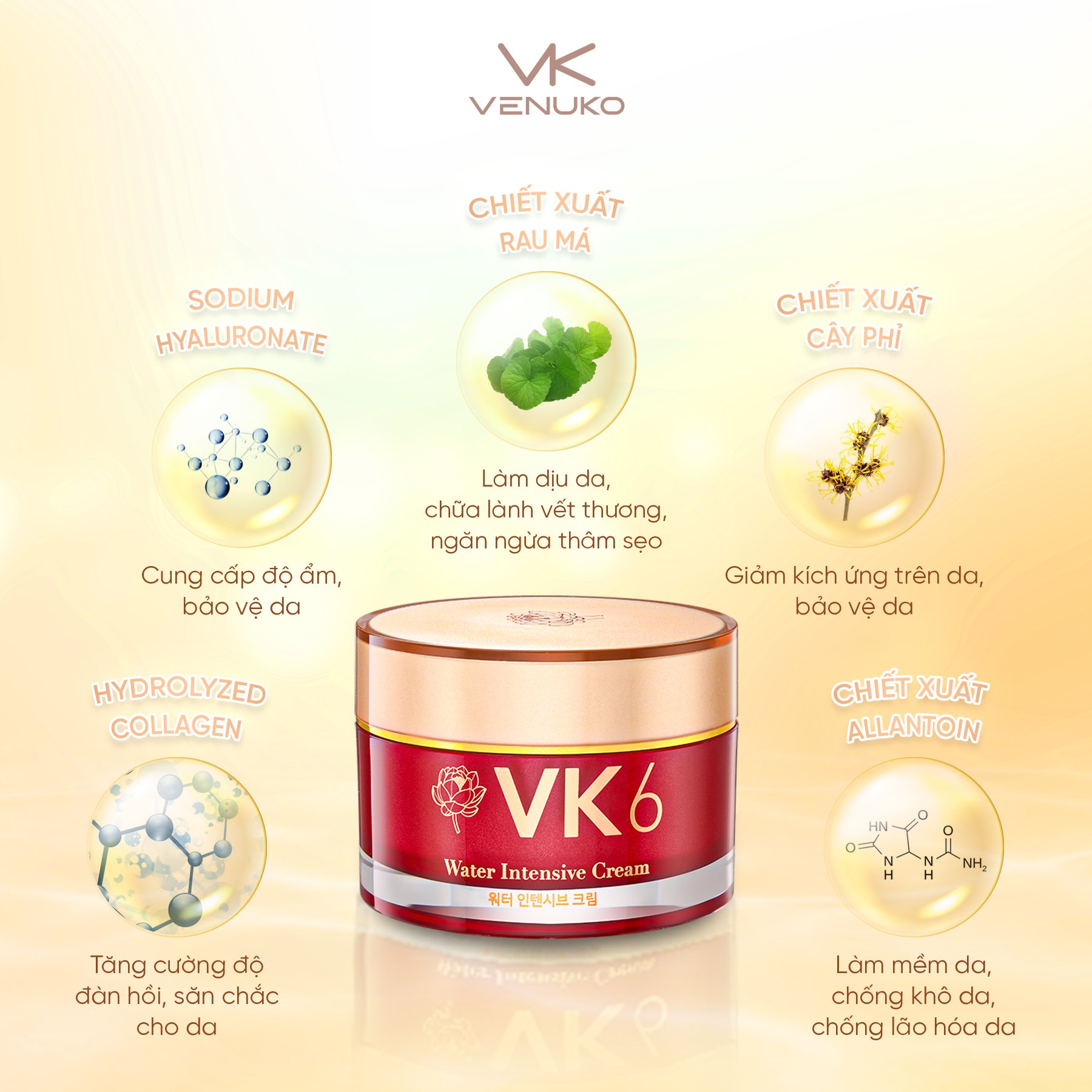 Kem dưỡng ẩm cấp nước VK6