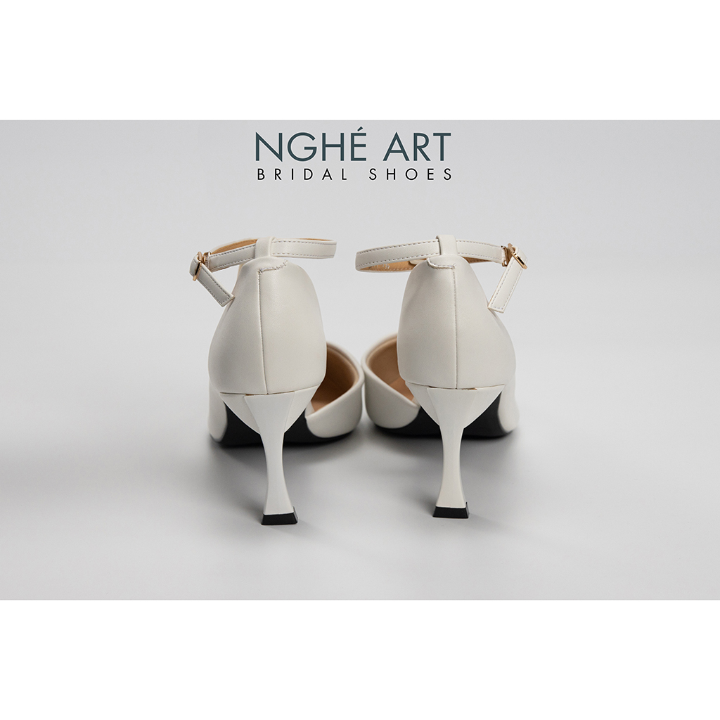 Giày cưới Nghé Art basic bít mũi khoét eo 276