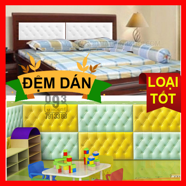 Miếng Xốp Dán Tường 3D Chống Va Chạm, Tấm Dán Tường 3D Nệm Đệm Cho Đầu Giường Trang Trí Phòng Ngủ