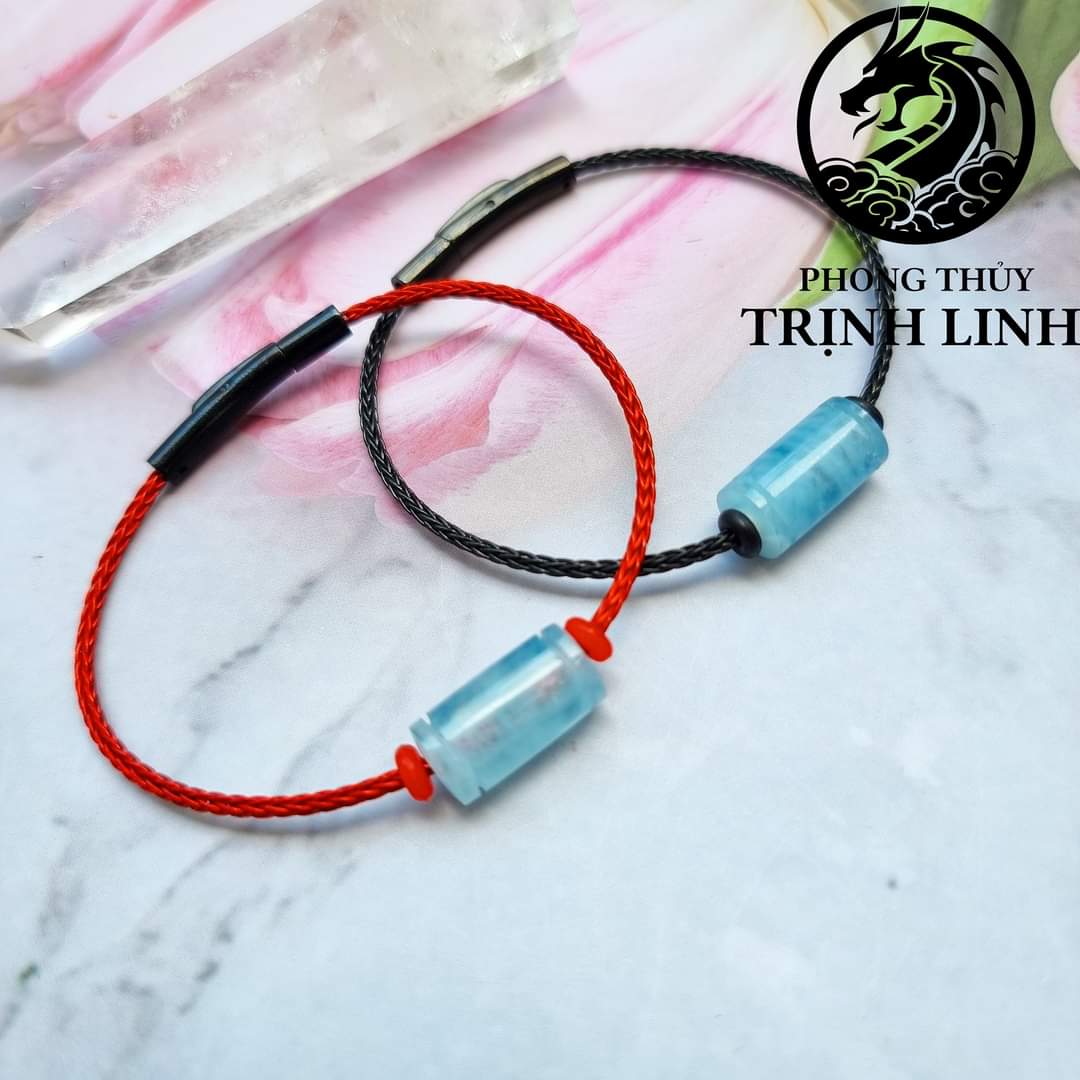 VÒNG TAY LU THỐNG AQUAMARINE VUÔNG