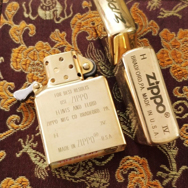 [HCM]Bật lửa Zippo đồng nguyên khối mẫu indian