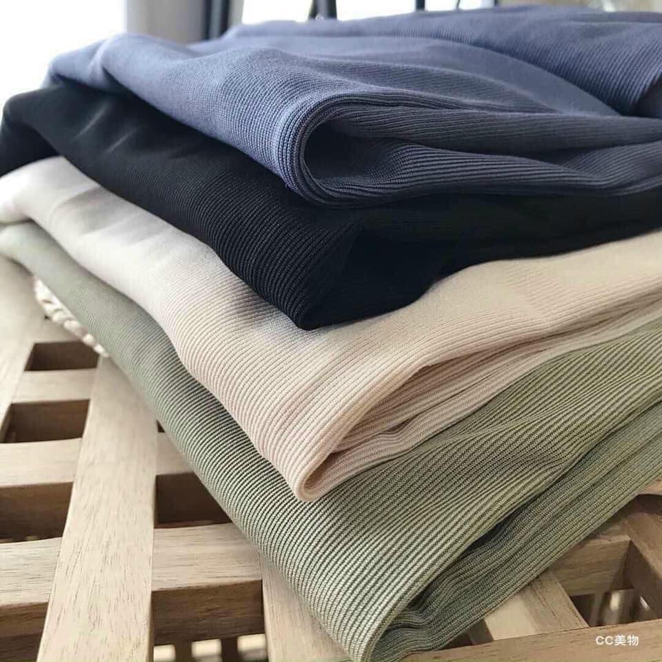 Quần Culottes suông len tăm