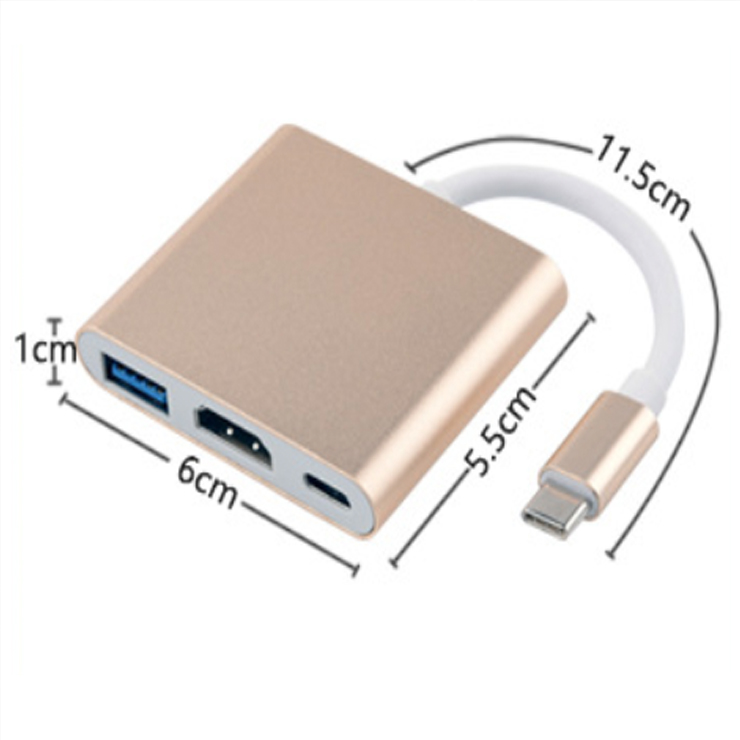 Cáp Chuyển Đổi Type-C Sang USB 3.0 HDMI Adapter