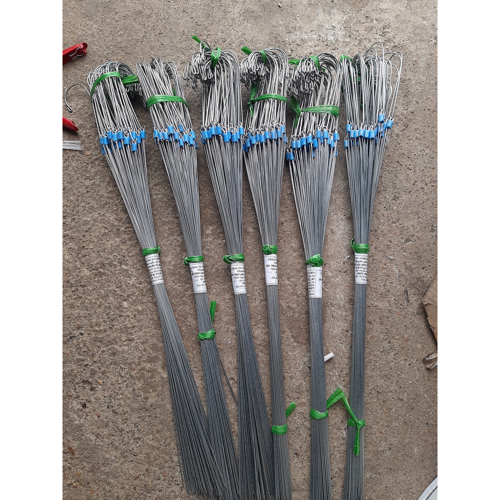 10 móc kẽm treo lan 70cm, móc treo lan