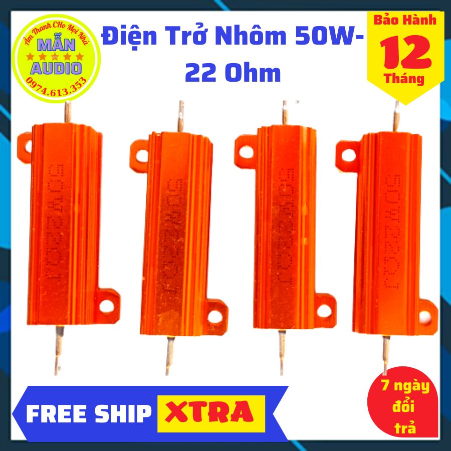 Điện trở nhôm 50w - 22 Ohm