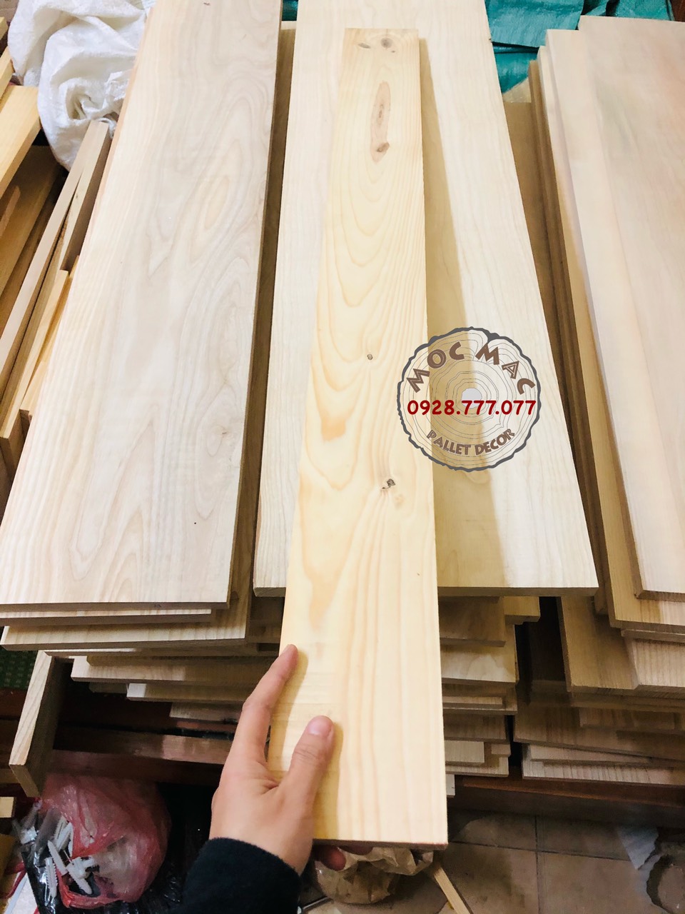 Thanh gỗ thông Dài 100 x Rộng 10 cm