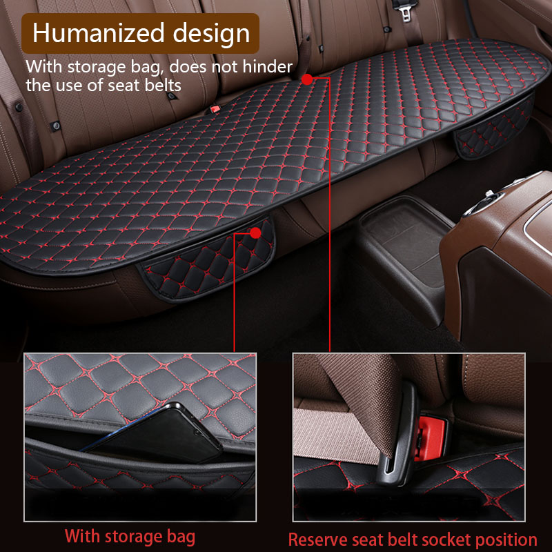 Ghế Ngồi Xe Hơi PU Leather Thoáng Khí Chống Trượt Đệm Trước Và Sau Ghế Ngồi Ô Tô Bảo Vệ