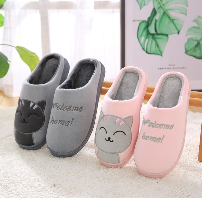 Dép Bông Ulzang Caityn Hình Mèo Dễ Thương Cực Êm, Đế Nhựa Dẻo Được Khâu Rất Chắc Chắn DP97 giá rẻ