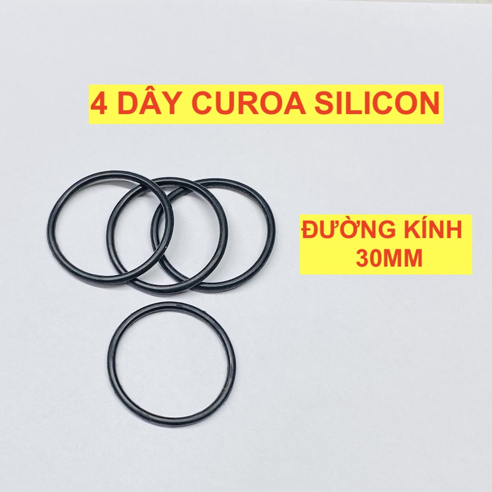 Túi 12 dây curoa nôi điện mini đường kính 70mm 40mm 50mm 30mm chất silicon - LK0190