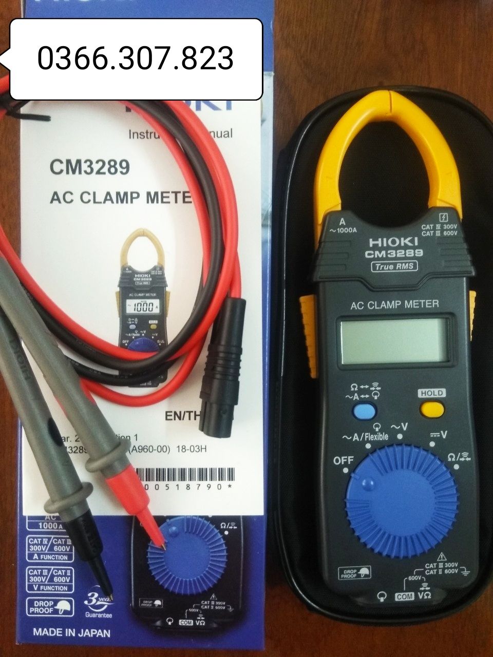 Hioki Cm-3289 Ac Current Clamp Meter (1000A True Rms) |   Home Repair Tools > Hand Tools & Accessories > Hand Tools, Components & Accessories
