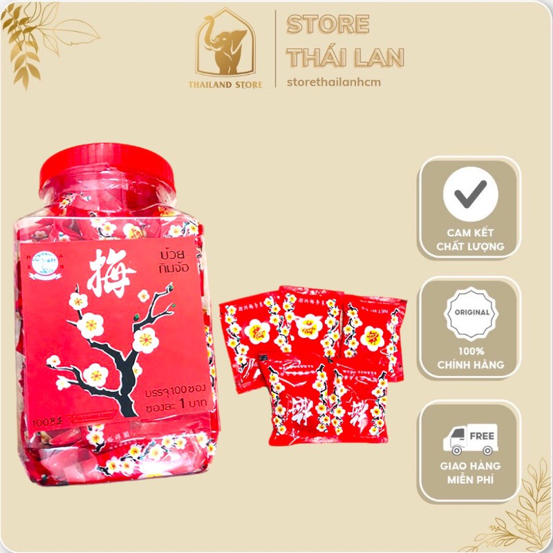 Ô mai xí muội hoa đào tuổi thơ Thái Lan