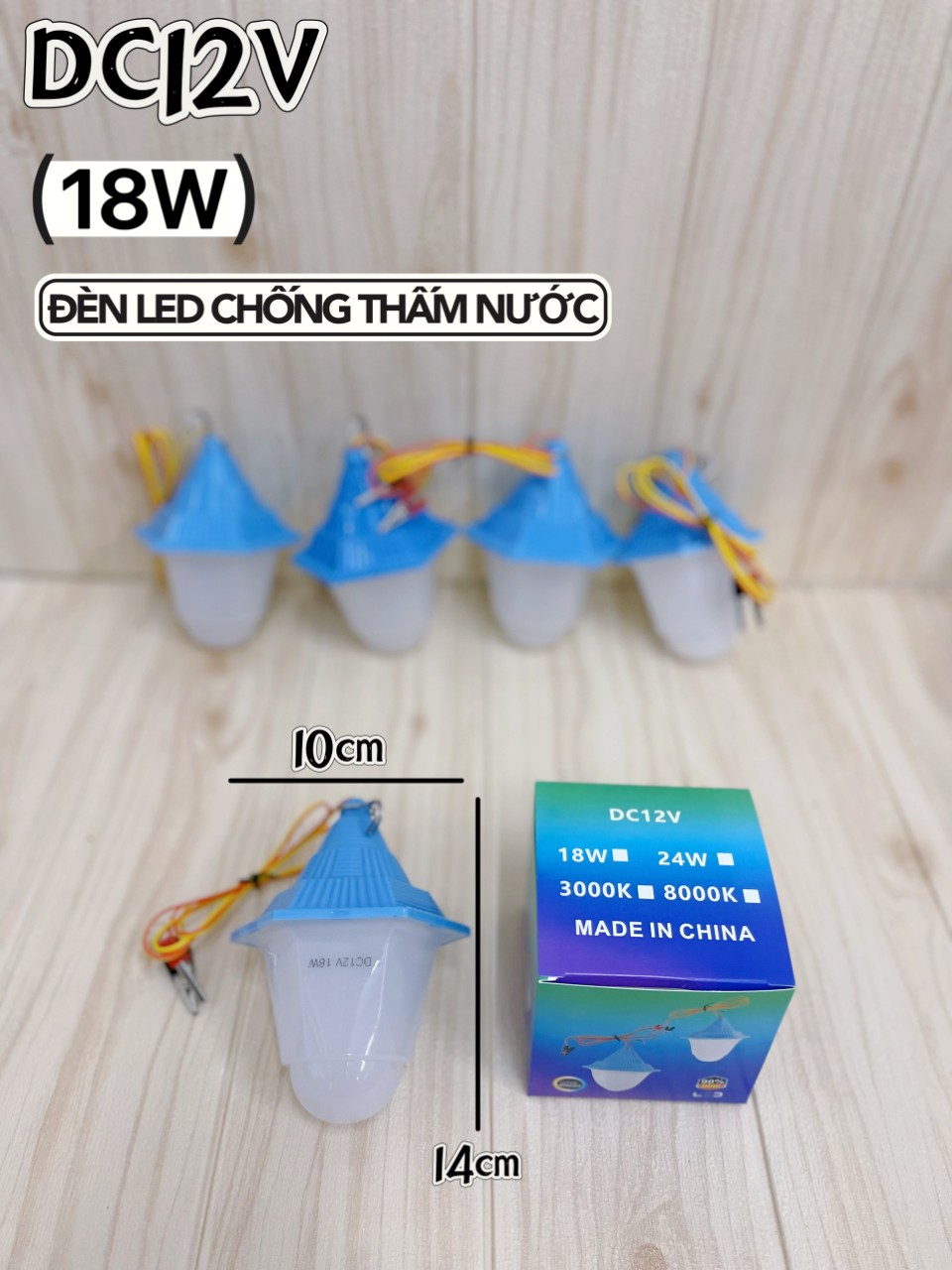 Bóng Đèn Led Kẹp Bình 12v Chống Nước - Siêu Rẻ