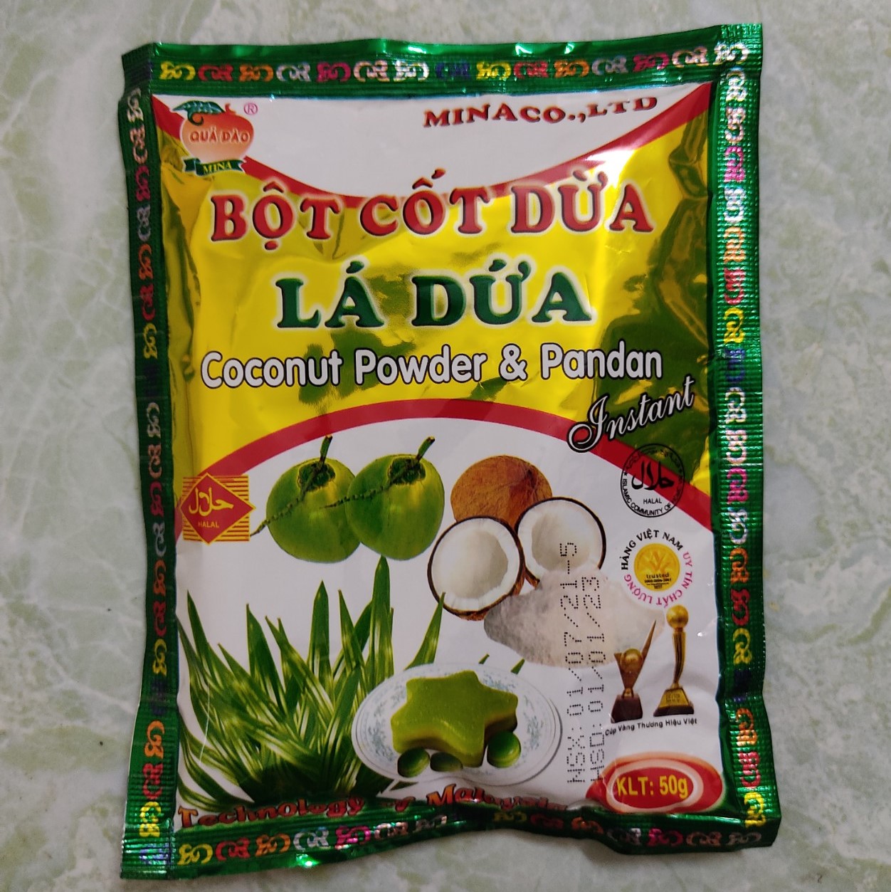 Bột Cốt Dừa Lá Dứa 50g