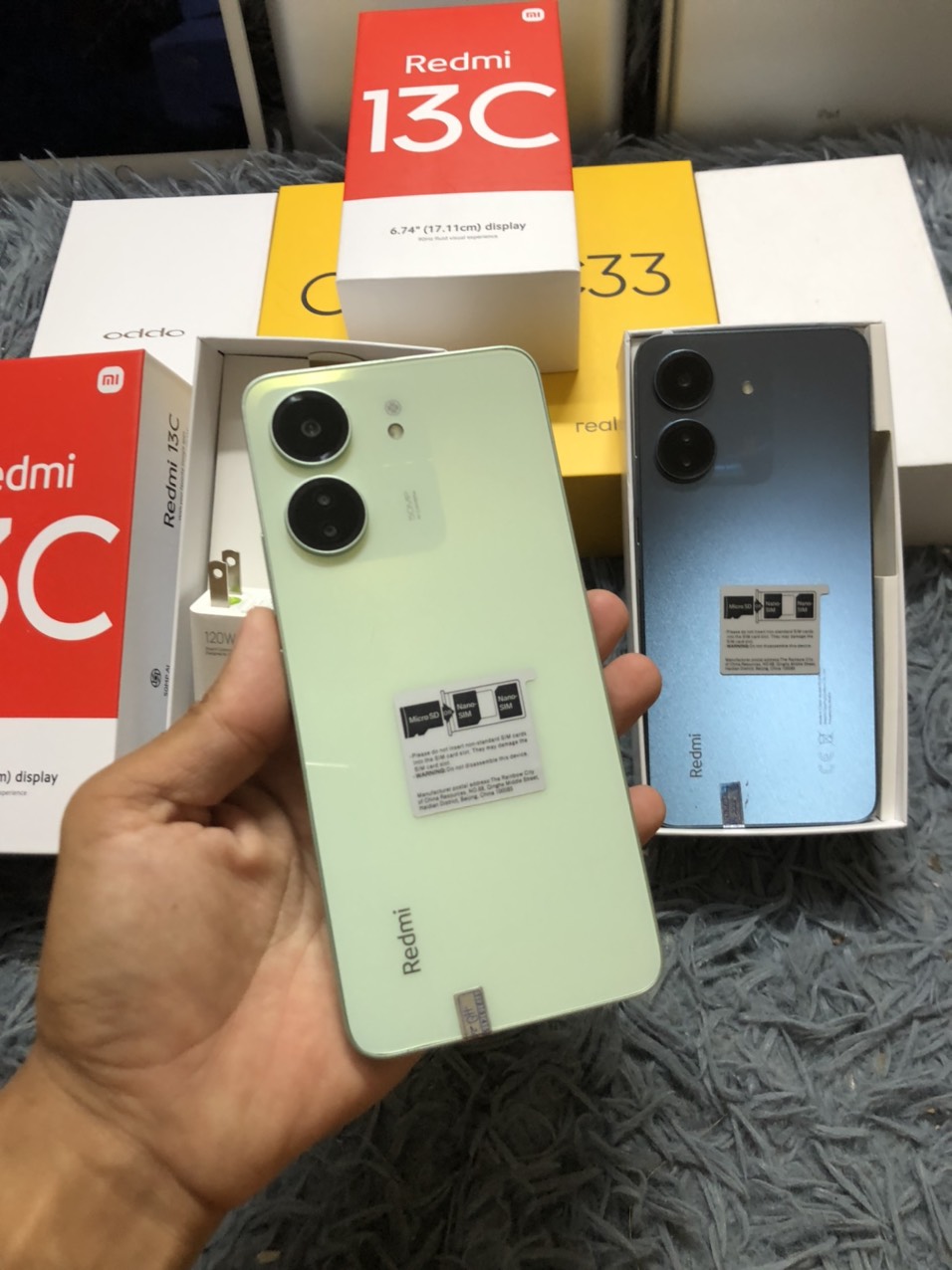 [ giảm thêm 350k phí sàn] điện thoại Xiaomi Redme 13C Ram 8GB /  256GB mới Fullbox 2 sim pin khủng 50000mah Liên Quân-PUBG-Free Fire mướt