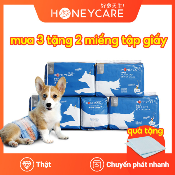 Honeycare Người mới đến tã cho chó chê bai thời trang cho trẻ em new arrival dog diaper denim male disposable fashion dog diapers XS/S/M