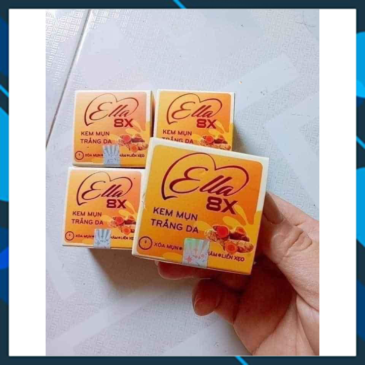 [HCM]Kem mụn trắng da Ella 8x