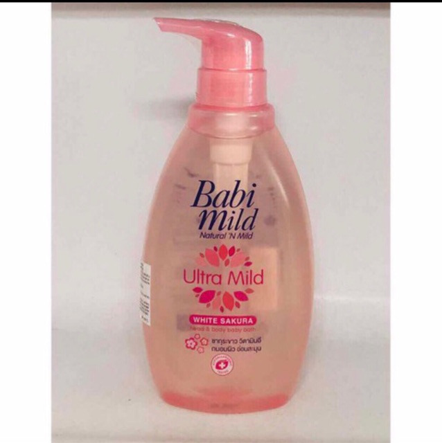 (Hàng mới) Sữa tắm cao cấp BABI MILD cho bé-380ml