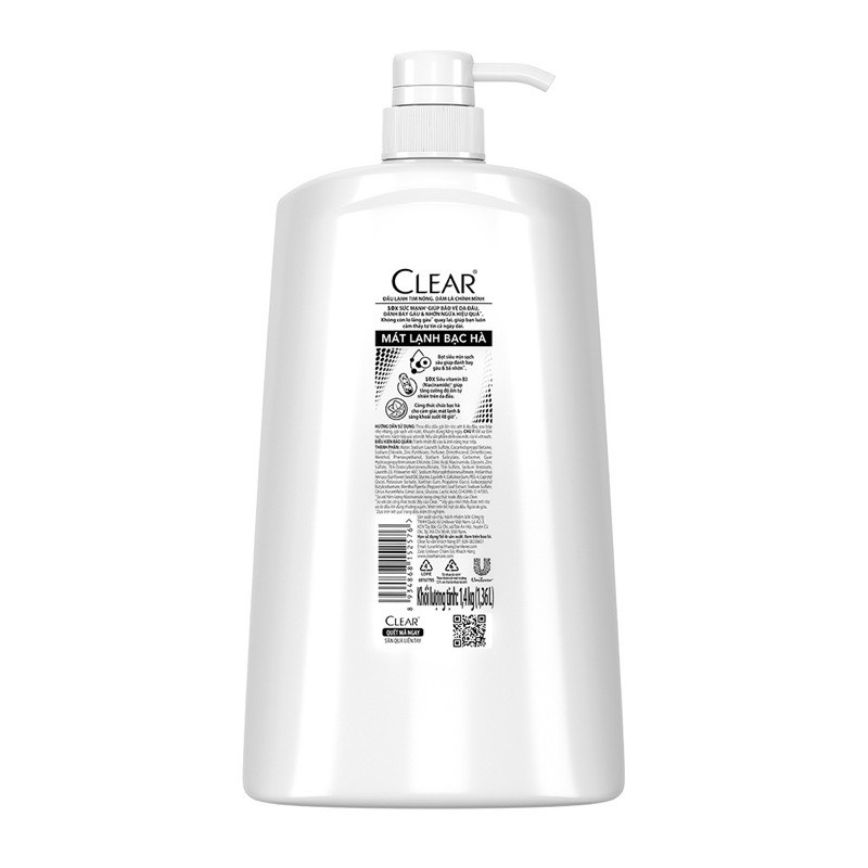 DẦU GỘI CLEAR MÁT LẠNH BẠC HÀ 1,4 Kg