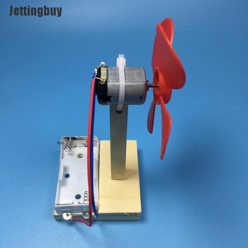 Jettingbuy DIY Electric Fan Experiment Model Physics Science Elementary Education Toys