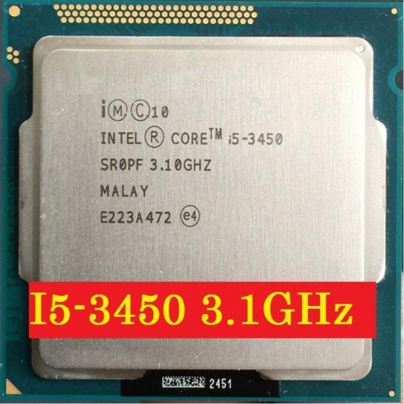 Chíp CPU Intel Core i5 3450 SK 1155 chạy tốt đa nhân dùng cho H61, B75, H65, H67