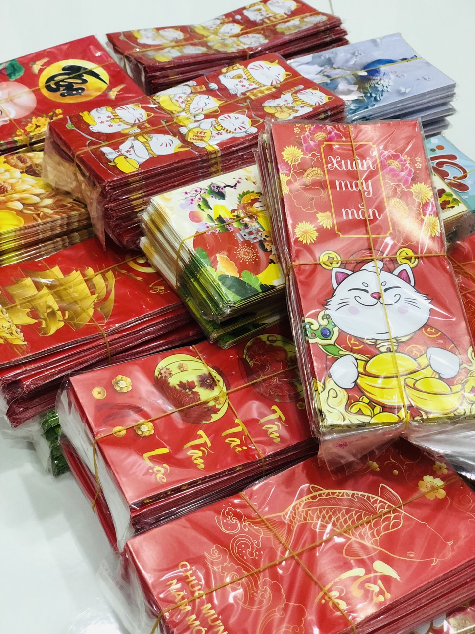 Set 20-50-100 cái bao lì xì tết xuân 2023 - bao lì xì quý mão
