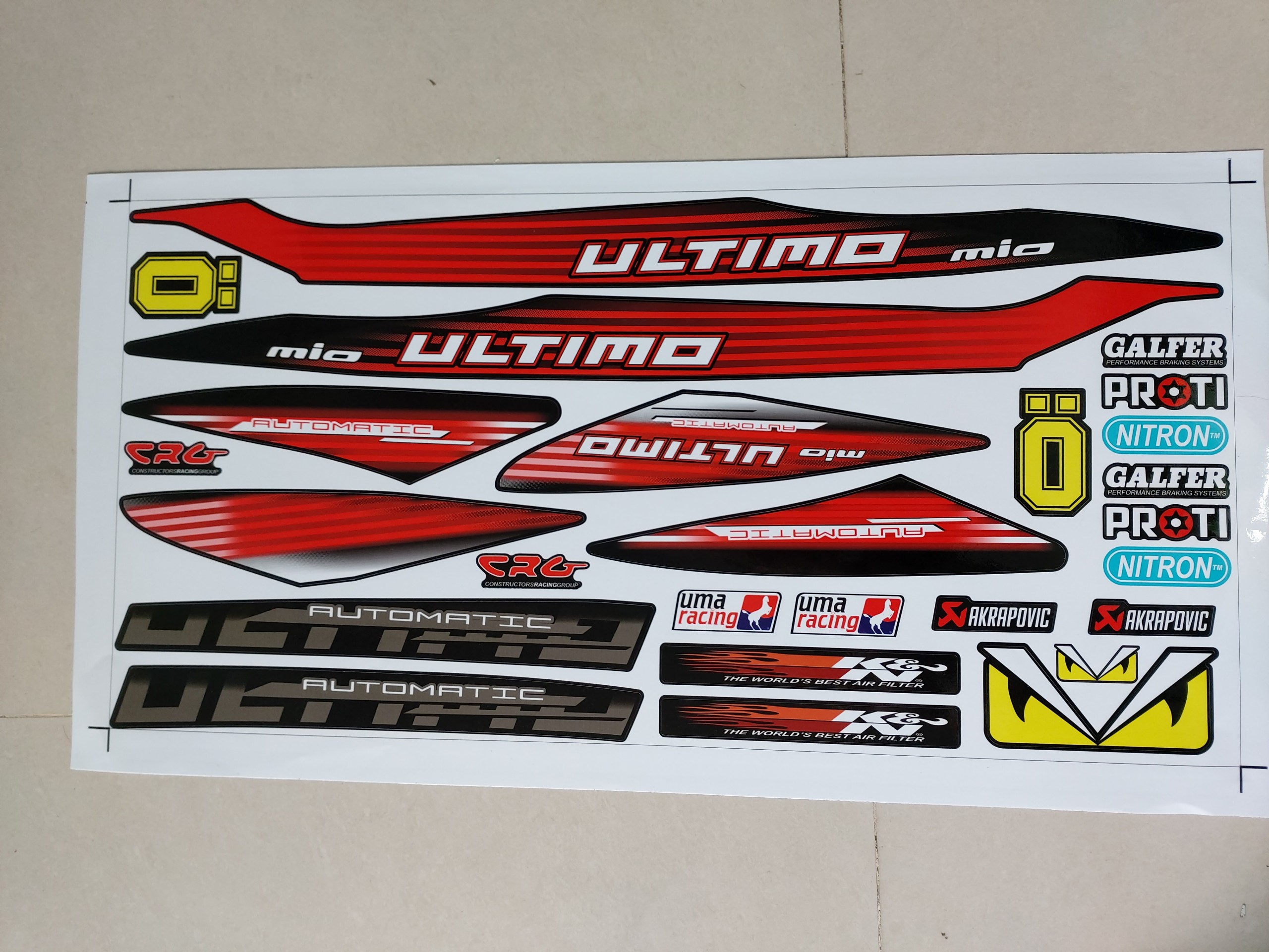 Tem xe yamaha mio ultimo đỏ đen siêu rẻ